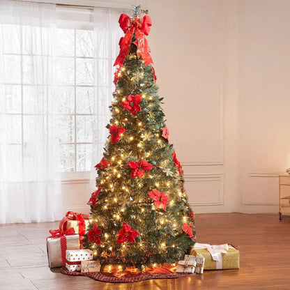 The 60-Second Christmas Tree™ by Ikon – Pre-Decorated & Space-Saving