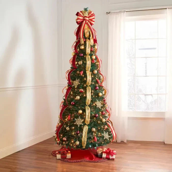 The 60-Second Christmas Tree™ by Ikon – Pre-Decorated & Space-Saving